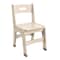 Flash Furniture Bright Beginnings  Commercial Grade Wooden Classroom Chairs, 11.5" Seat Height with Non-Slip Foot Caps and Built-In Carrying Handle, Natural, PK2 MK-KE24442-GG - alternate 1